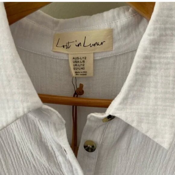 NWT Lost In Lunar Quite Cotton Gauze Short Romper - Picture 2 of 4